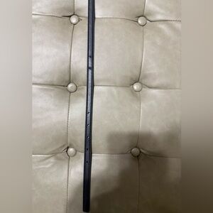 Coach White Drawstring Logo Pouch with Black Cord